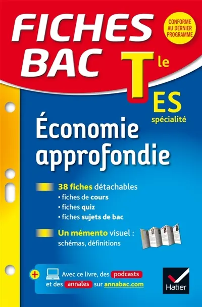 Economie approfondie, terminale ES, spécialité