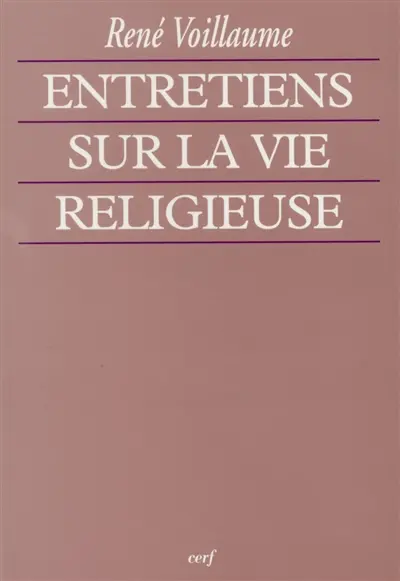 Entretiens sur la vie religieuse : retraite à Béni-Abbès