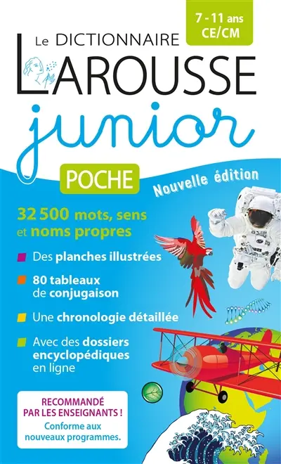 Le dictionnaire Larousse junior poche, 7-11 ans, CE, CM