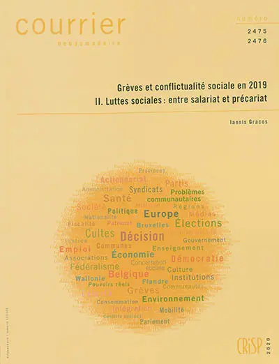 Courrier hebdomadaire, n° 2475-2476. Grèves et conflictualité sociale en 2019 (2) : Luttes sociales et précariat