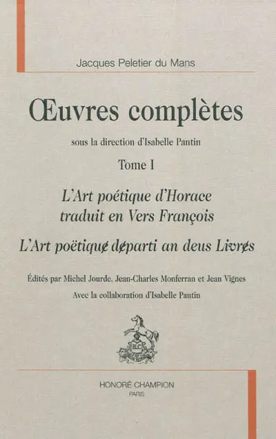 Oeuvres complètes. Vol. 1