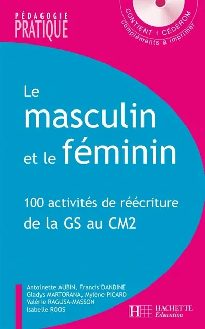 Le masculin et le féminin : 100 activités de réécriture de la GS au CM2