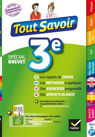 Tout savoir 3e : spécial brevet : nouveau programme