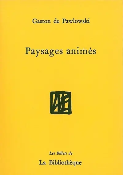 Paysages animés