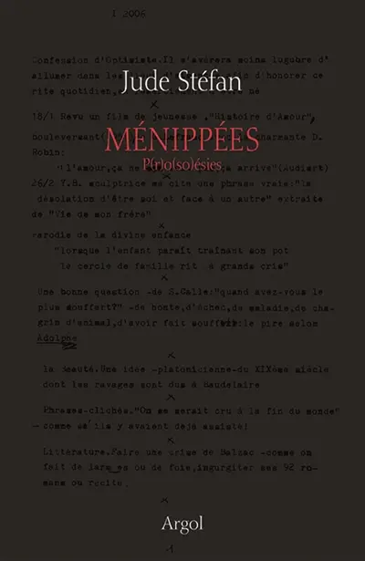 Ménippées : p(r)o(so)ésies