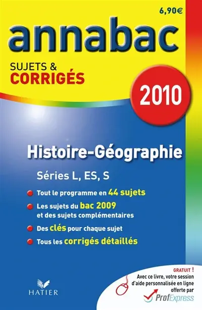 Histoire, géographie L, ES, S