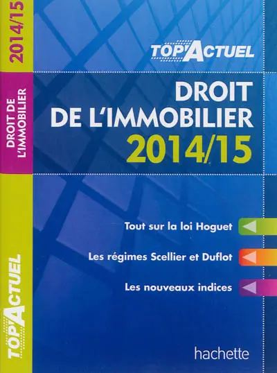 Droit de l'immobilier : 2014-15