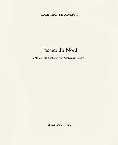 Poèmes du Nord