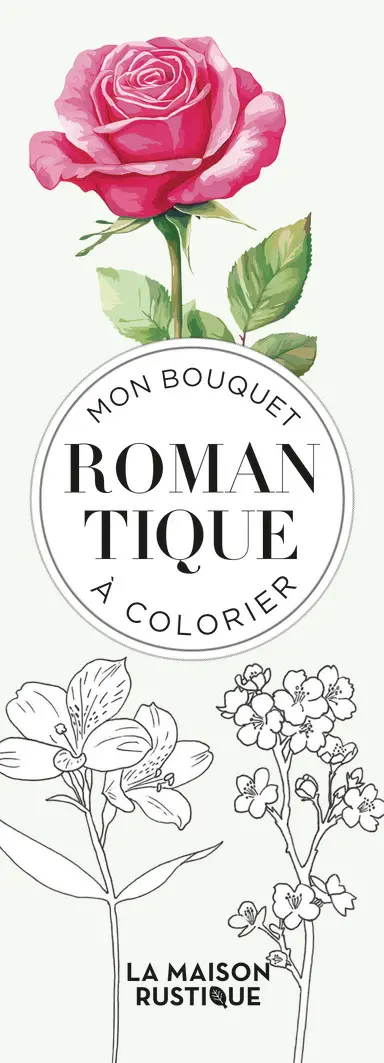 Mon bouquet romantique à colorier