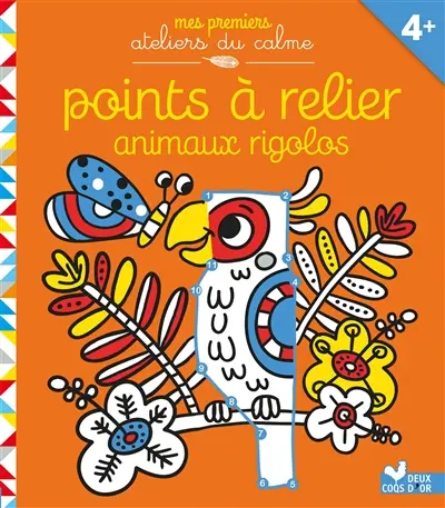 Animaux rigolos : points à relier, 4+