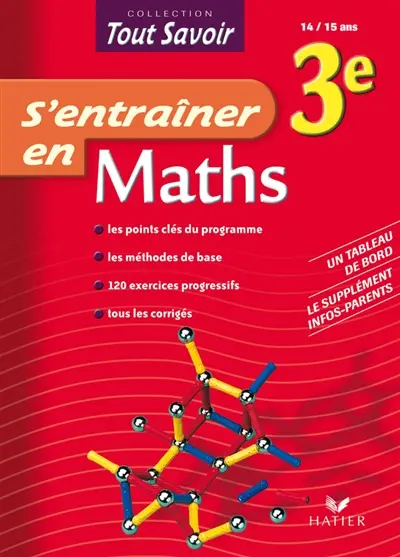 S'entraîner en maths 3e, 14-15 ans
