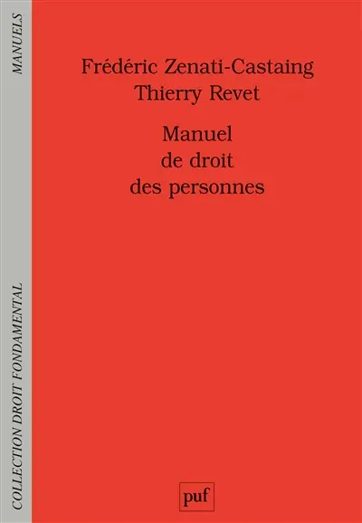 Manuel de droit des personnes