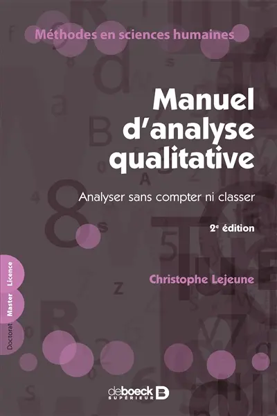 Manuel d'analyse qualitative : analyser sans compter ni classer