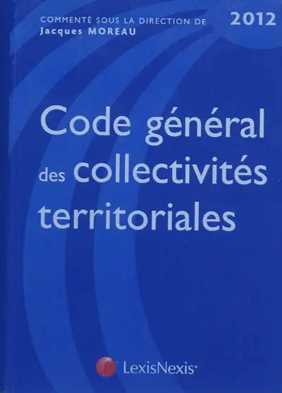 Code général des collectivités territoriales 2012