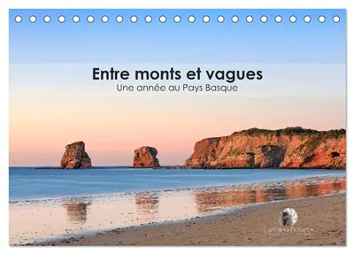 Entre monts et vagues : Une année au Pays Basque (Calendrier de bureau 2026 DIN A5 vertical), CALVENDO calendrier mensuel : Un calendrier dépaysant qui vous fait voyager, mois après mois, entre l’énergie des vagues de l’Atlantique et la majesté des monts du Pays Basque.