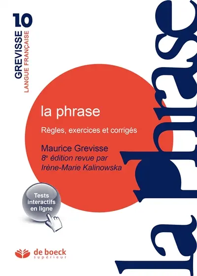 La phrase : règles, exercices et corrigés
