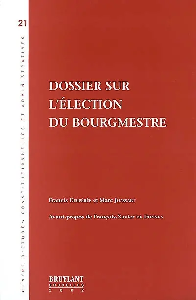 Dossier sur l'élection du bourgmestre