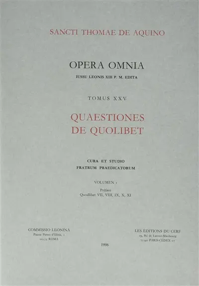 Quaestiones de quolibet