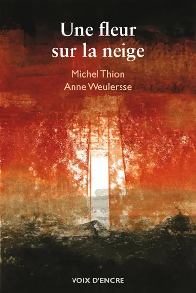 Une fleur sur la neige