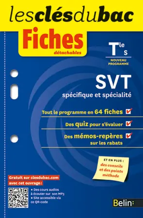 Sciences de la vie et de la Terre, spécifique et spécialité, terminale S : nouveau programme