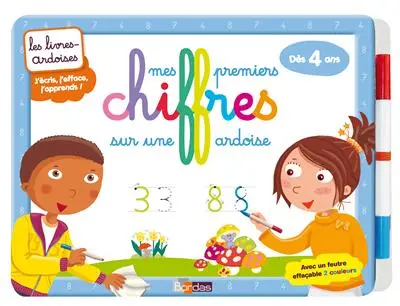 Mes premiers chiffres sur une ardoise, dès 4 ans
