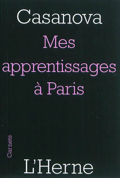 Mes apprentissages à Paris