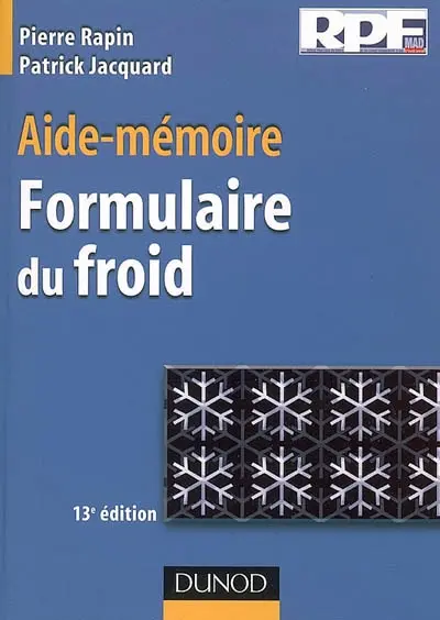 Formulaire du froid : aide-mémoire