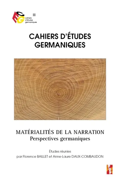 Cahiers d'études germaniques, n° 75. Matérialités de la narration : perspectives germaniques