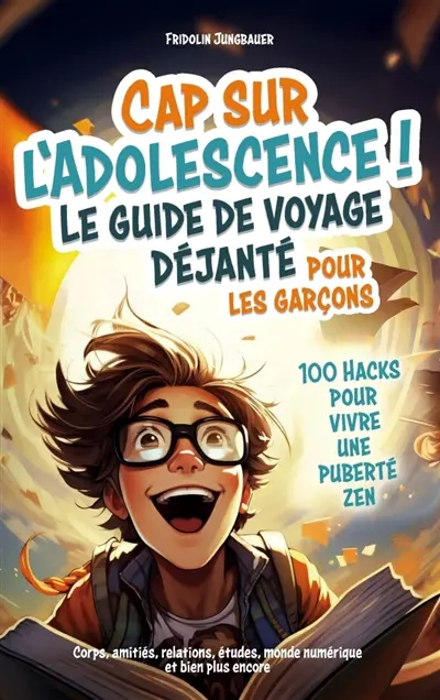 Titel : Cap sur l'adolescence ! Le guide de voyage déjanté pour les garçons. 100 Hacks pour vivre : une puberté zen. - Corps, amitiés, relations, études, monde numérique et bien plus encore.