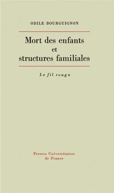 Mort des enfants et structures familiales