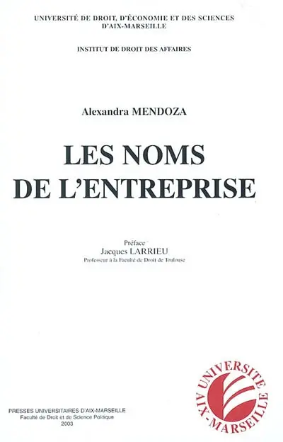 Les noms de l'entreprise