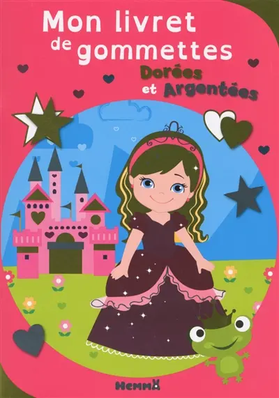 Mon livret de gommettes dorées et argentées : princesses