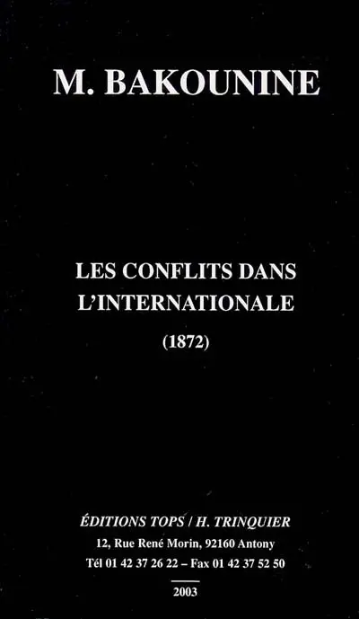 Les conflits dans l'Internationale : (1872)
