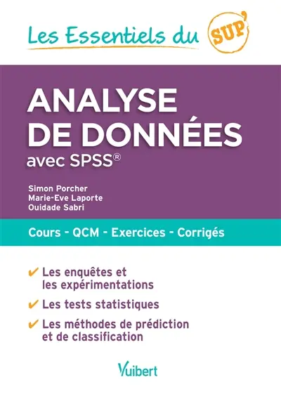 Analyse de données avec SPSS : cours, QCM, exercices, corrigés