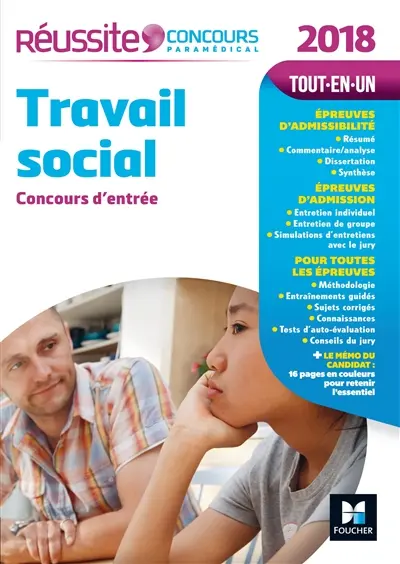 Travail social : concours d'entrée 2018
