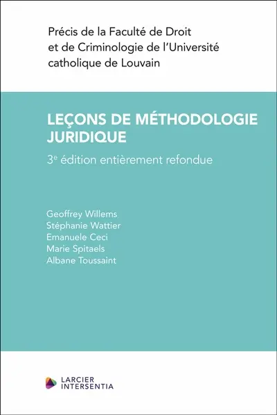 Leçons de méthodologie juridique