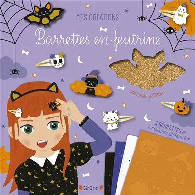Barrettes en feutrine : Halloween