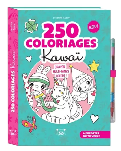 250 coloriages kawaï