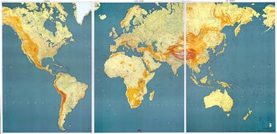 **PLANISPHERE (3PANNEAUX) 270 CM X 135 CM