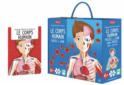 Voyage, découvre, explore. Le corps humain : puzzle + livre
