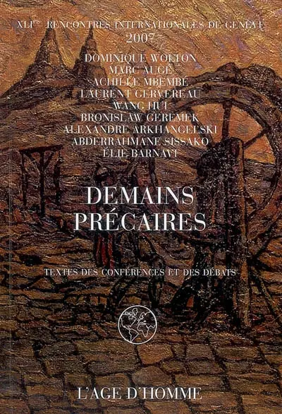 Demains précaires : textes des conférences et des débats