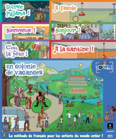 Zoom 1, pack de 7 posters du livre de l'élève