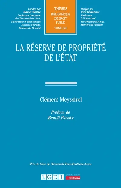 La réserve de propriété de l'Etat