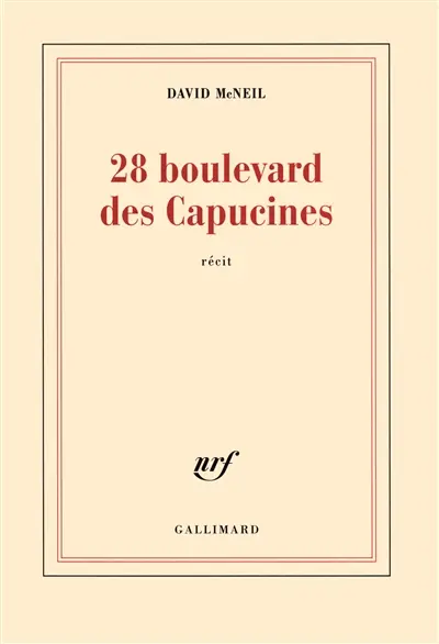 28 boulevard des Capucines : un soir à l'Olympia : récit