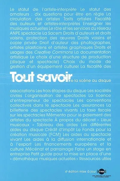 Tout savoir de la scène au disque