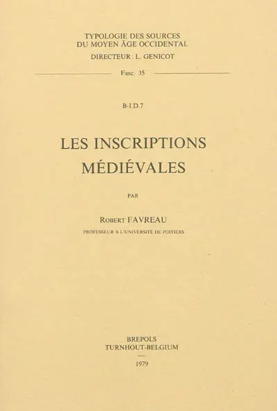 Les inscriptions médiévales