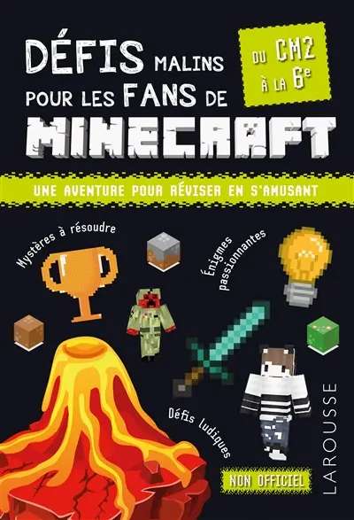Défis malins pour les fans de Minecraft : du CM2 à la 6e, 10-11 ans