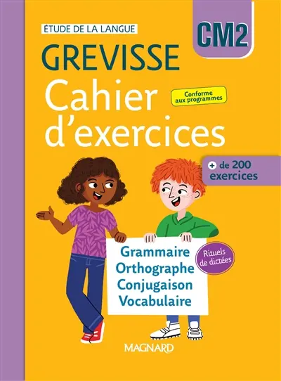 Cahier d'exercices Grevisse CM2
