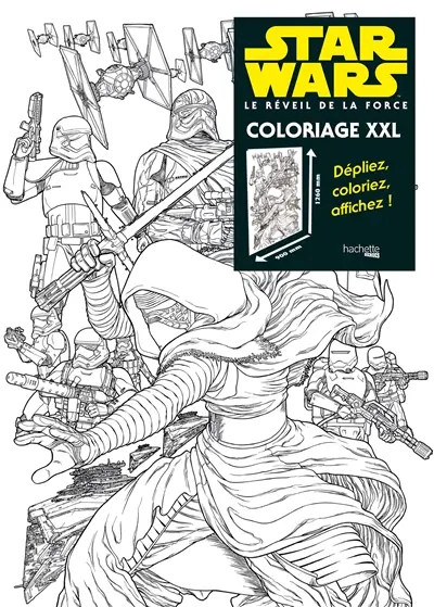 Star Wars, Le réveil de la force : coloriage XXL : Premier Ordre