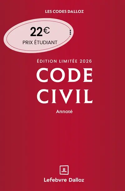 Code civil 2026, annoté